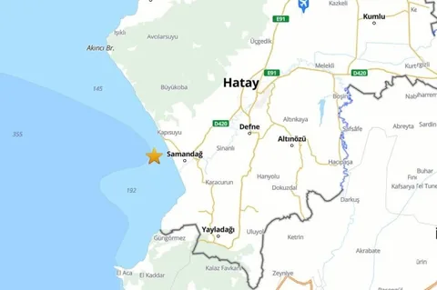 Hatay'da 3.9 büyüklüğünde deprem — haber görseli