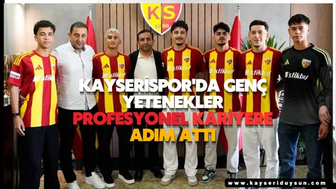 Kayserispor'da Genç Yetenekler Profesyonel Kariyere Adım Attı — haber görseli