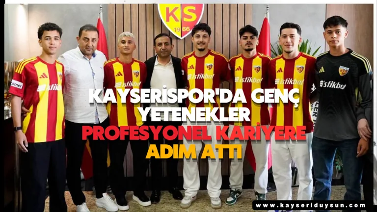 Kayserispor'da Genç Yetenekler Profesyonel Kariyere Adım Attı — haber görseli