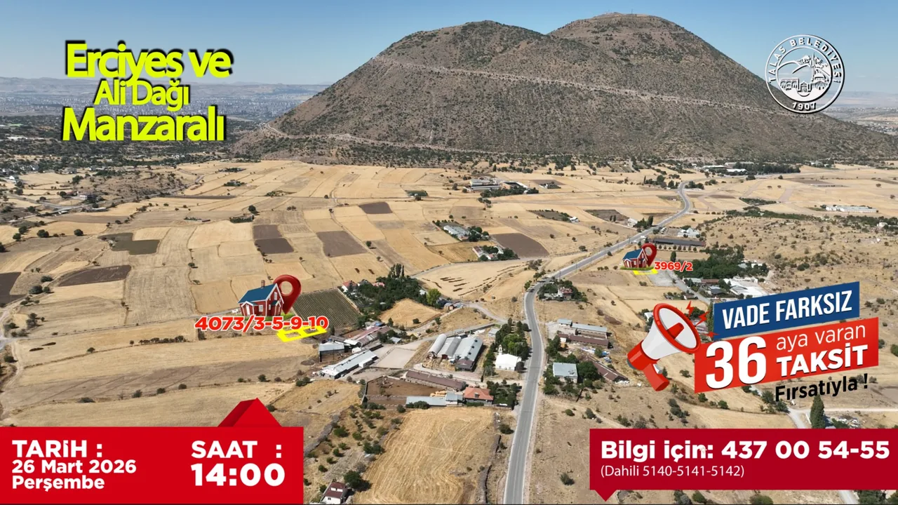Yatırım Yapmak İsteyenlere Fırsat! Talas’ta Villa Parselleri Yatırımcıyla Buluşuyor — haber görseli