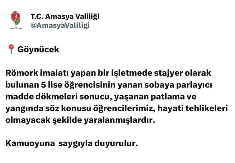 Sobaya Yanlış Müdahale Felaketi Getirdi: 5 Stajyer Öğrenci Yaralandı — haber görseli