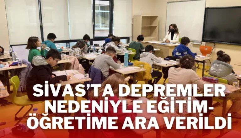 Sivas'ta Depremler Nedeniyle Eğitime 1 Gün Ara Verildi — haber görseli