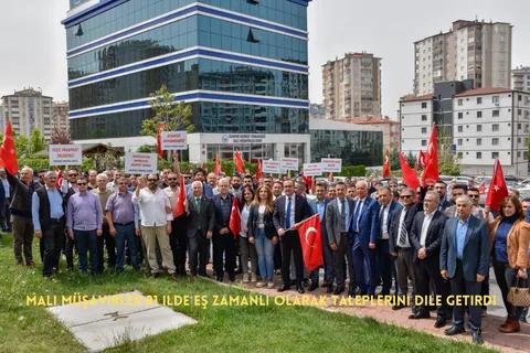 Mali müşavirler 81 ilde eş zamanlı olarak taleplerini dile getirdi — haber görseli