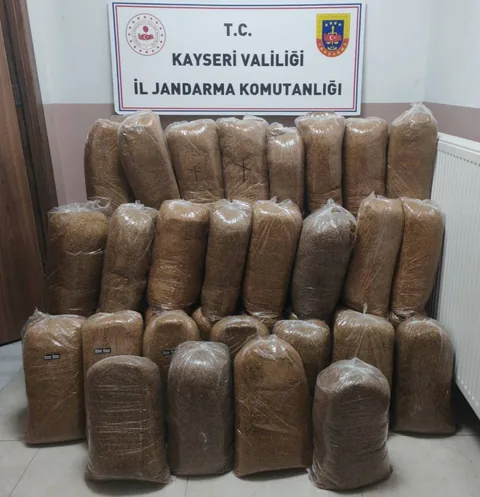 Kayseri Jandarmadan Operasyon! Pınarbaşı'da Otobüste 510 Kilo Kaçak Tütün Yakalandı — haber görseli