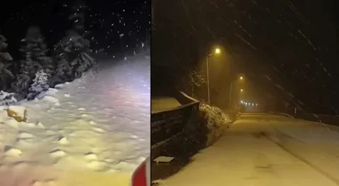 Bursa Uludağ'da yoğun kar yağışı — haber görseli