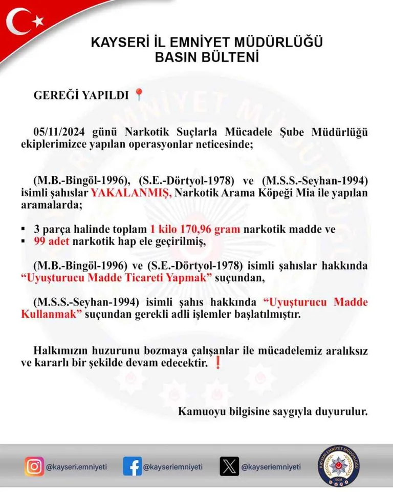 Narkotik Köpeği MİA İş Başında! 1 Kilo Üzerinde Uyuşturucu Madde Ele Geçirildi — haber görseli