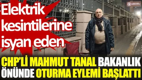 Elektrik Kesintilerine İsyan Eden Vekil Tanal, Bakanlık Önünde Oturma Eylemi Başlattı — haber görseli