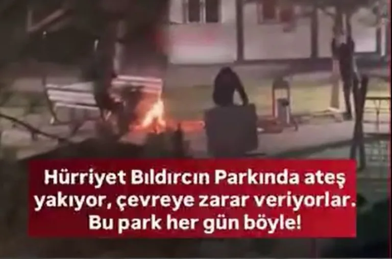 Hürriyet Bıldırcın Parkı’nda Ateş Yaktılar! Çevreye Zarar Veren Çocuklar Yakalandı — haber görseli