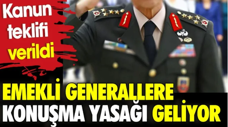 Emekli Komutanlara Medya Kısıtlaması Teklifi Meclis'e Sunuldu — haber görseli