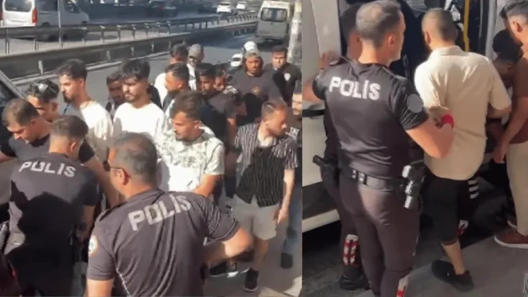 Avcılar'da metrobüs durağında 25 kaçak göçmen yakalandı — haber görseli