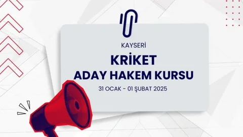 Kayseri’de Kriket Aday Hakem Kursu Açılıyor — haber görseli