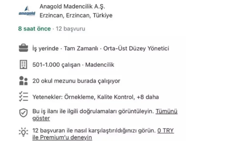 Yazıklar Olsun! 9 işçi göçük altındayken maden şirketinden yeni iş ilanı — haber görseli