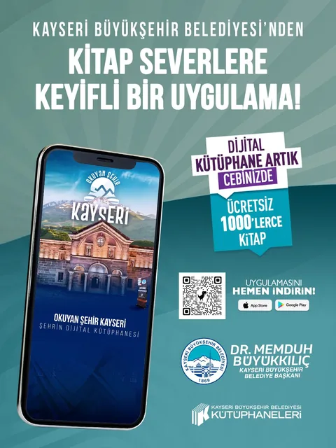 Kayseri Büyükşehir’den Mobil Dijital Kütüphane Hizmeti — haber görseli