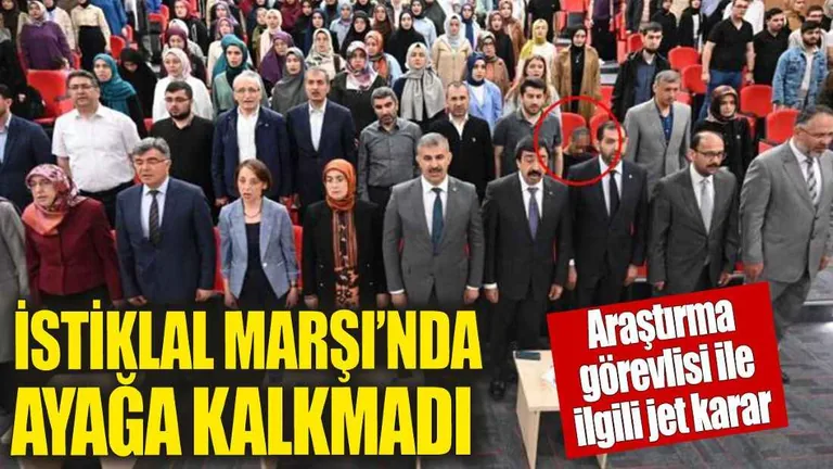 İstiklal Marşı'nda Ayağa Kalkmayan Akademisyen Açığa Alındı — haber görseli