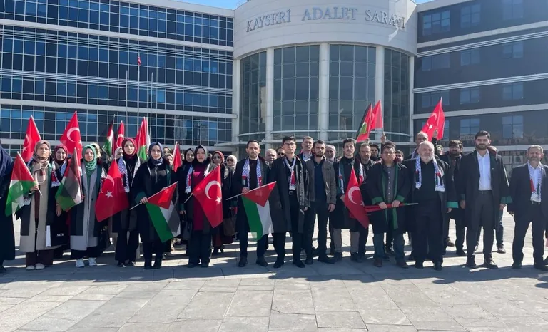 Kayserili Hukukçulardan İsrail Zulmüne Tepki Yürüyüşü — haber görseli