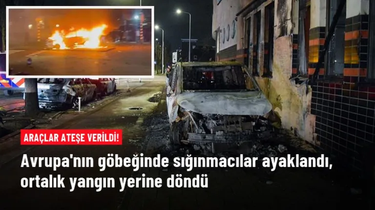 Avrupa'nın Göbeğinde Sığınmacılar Ayaklandı: Ortalık Yangın Yerine Döndü — haber görseli