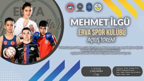Çocuklar ve Gençler İçin Yeni Spor Yuvası: Mehmet İlgü Erva Spor Kulübü Açılıyor — haber görseli