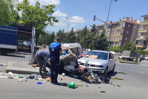Eskişehir Bağları’nda Kaza: Otomobil İle motosiklet çarpıştı — haber görseli