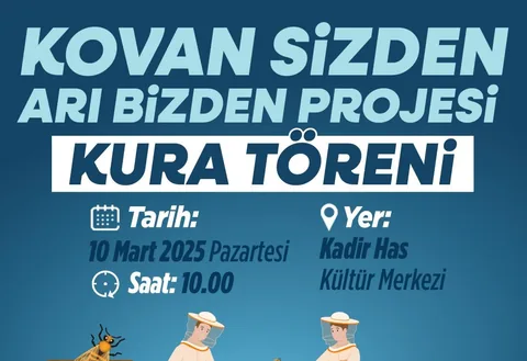 BÜYÜKŞEHİR’İN KOVAN SİZDEN ARI BİZDEN PROJESİ’NDE KURA HEYECANI! — haber görseli