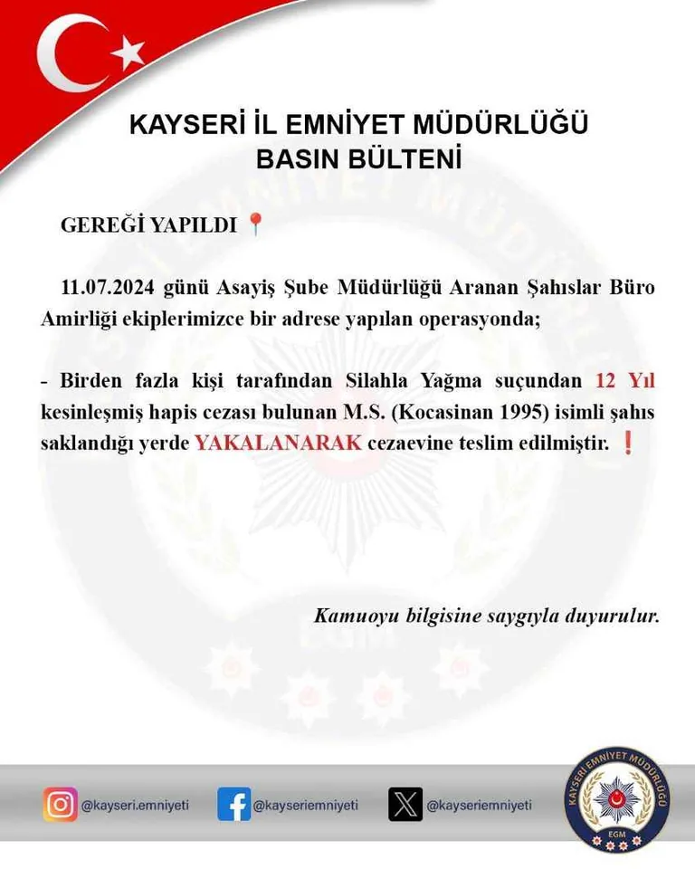 Firari Hükümlü, Gardıropta Yakayı Ele Verdi! 12 Yıl Cezası Bulunan M.S. Yakalandı — haber görseli