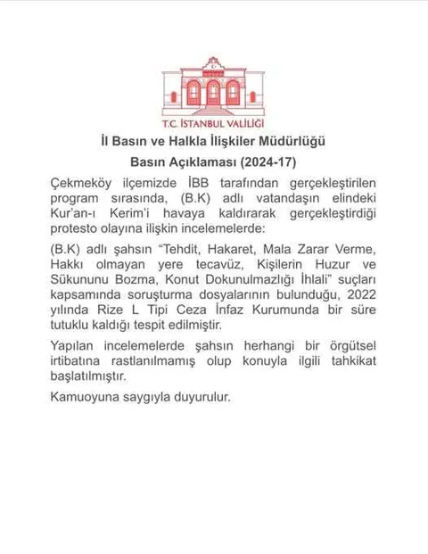 İmamoğlu'nun programında provokasyon! İstanbul Valiliğinden açıklama! — haber görseli