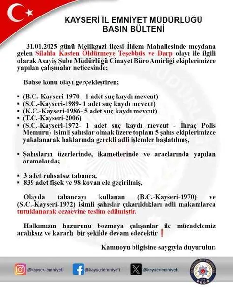 İldem'de Silahlı Saldırı! 5 Gözaltı: Şüpheliler Arasında İhraç Poliste Bulunuyor — haber görseli