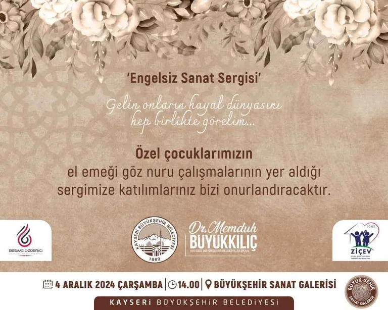 Özel Çocuklardan Engelsiz Sanat Sergisi: Kayseri’de 500 El Emeği Ürün Sergilenecek — haber görseli