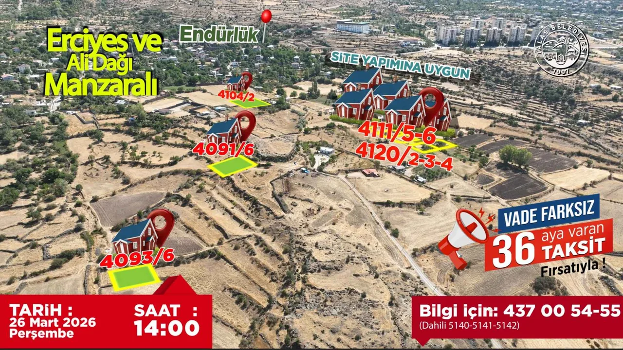 Yatırım Yapmak İsteyenlere Fırsat! Talas’ta Villa Parselleri Yatırımcıyla Buluşuyor — haber görseli