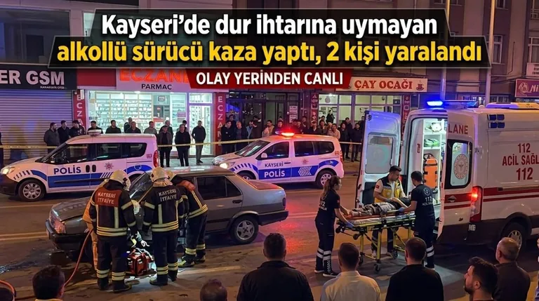 ‘Dur’ ihtarından kaçtı, 2 kilometre sonra kaza yaptı! 1.28 promil alkollü çıktı — haber görseli
