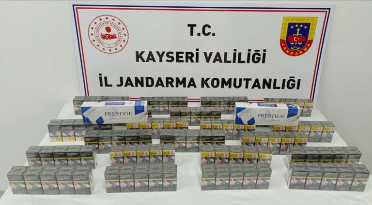 Jandarmadan Talas, Tomarza ve Pınarbaşı'da Kaçak Sigara Operasyonu — haber görseli