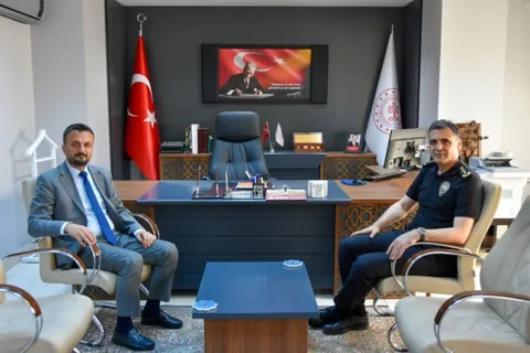 Emniyet Müdürü Atanur Aydın'dan Kültür ve Turizm Müdürü Şükrü Dursun'a Ziyaret — haber görseli