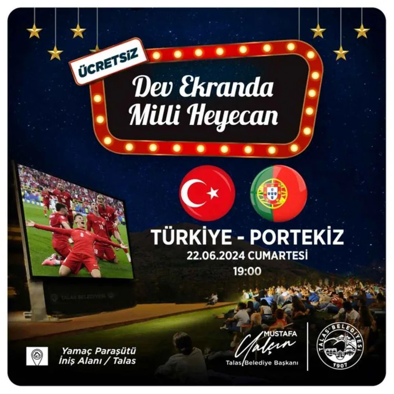 Kayseri’de Milli Maçlar Dev Ekranda İzlenecek — haber görseli
