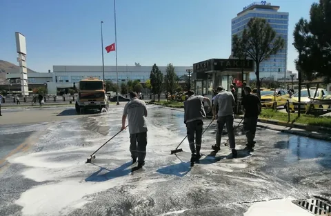 Kayseri Büyükşehir Belediyesi Otobüs Terminali'nde Kapsamlı Temizlik Yaptı — haber görseli