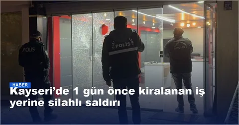 Motosikletle Gelip Ateş Açtılar! Kayseri Sahabiye'de İş Yerine Silahlı Saldırı — haber görseli