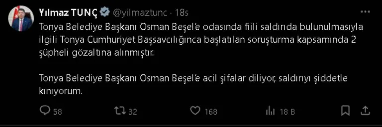 Belediye Başkanı Osman Beşel'e Makamında Saldırı! — haber görseli