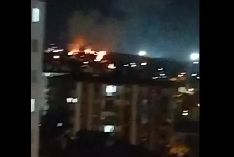 Kayseri'de Yangın Alarmı! Alevler Şehrin Birçok Noktasından Görüldü — haber görseli
