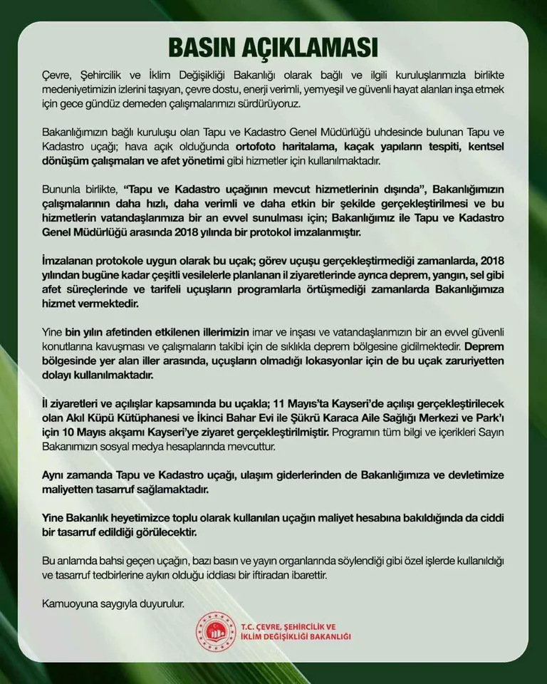 CHP’li Başarır’dan Uçak İddiası: “Özhaseki, evine uçakla gidiyor” — haber görseli