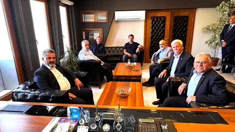 AK Parti Heyetinden CHP'li Başkan Deniz Yağan’a hayırlı olsun ziyareti — haber görseli