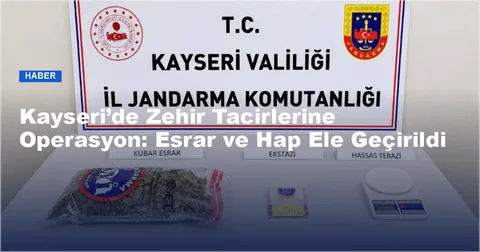 Kayseri'de Uyuşturucu Operasyonunda 3 Kişi Gözaltına Alındı — haber görseli