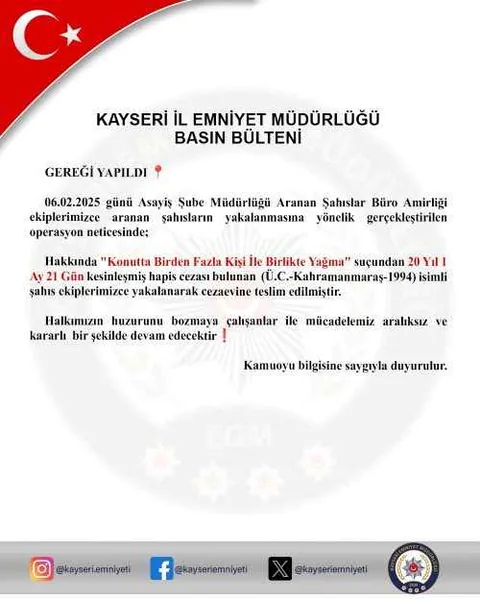 Polisten Kaçamadı! 20 Yıl Kesinleşmiş Hapis Cezası İle Aranan Kadın Yakalandı — haber görseli