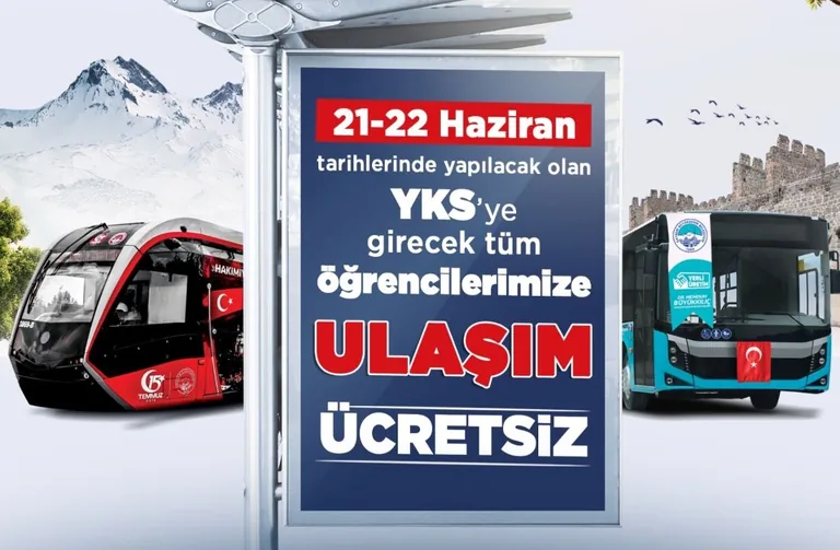 BAŞKAN BÜYÜKKILIÇ’TAN YKS ADAYLARINA “ÜCRETSİZ ULAŞIM” MÜJDESİ — haber görseli