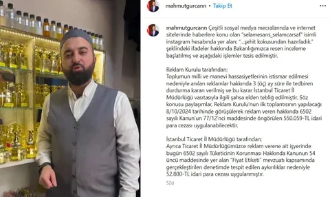 Milli Hassasiyetin İstismarına Ceza! "Şehit Kokusundan Parfüm" Reklamına 550 Bin Lira İdari Ceza — haber görseli