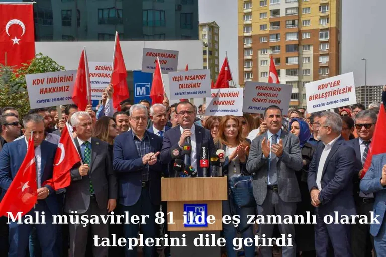 Mali müşavirler 81 ilde eş zamanlı olarak taleplerini dile getirdi — haber görseli