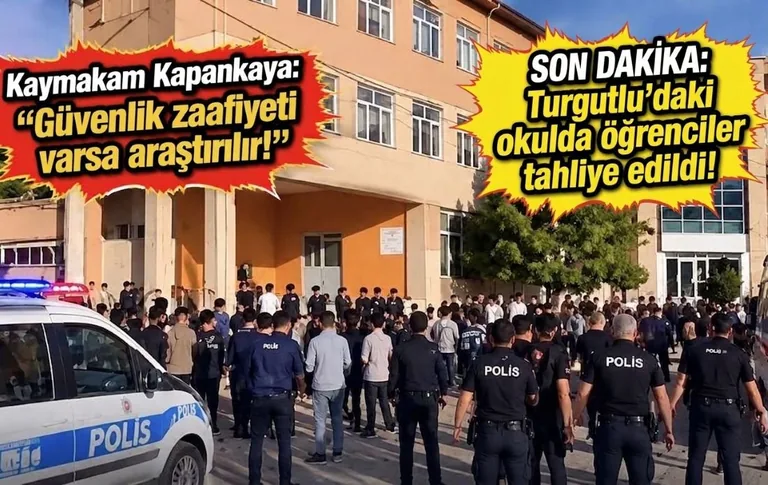 Turgutlu’da silahlı saldırı sonrası öğrenciler tahliye edildi! Kaymakamdan Açıklama — haber görseli
