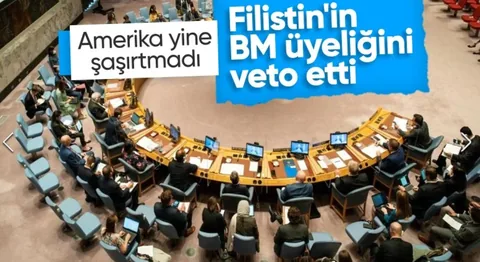 Filistin'in Birleşmiş Milletler'e tam üyeliğine ABD'den veto — haber görseli