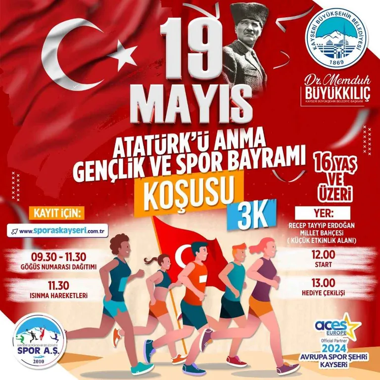Kayserililer Gençlik Koşusu’nda buluşuyor — haber görseli