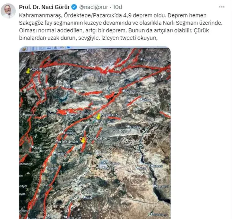 Naci Görür'den Depremle İlgili İlk Açıklama: Çürük binalardan uzak durun! — haber görseli