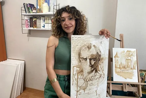 Kahveye Olan Sevgisiyle Sanatı Buluşturdu — haber görseli