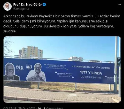 Deprem Uzmanı Naci Görür’den Kayseri’deki Beton Firmasına Tepki! — haber görseli