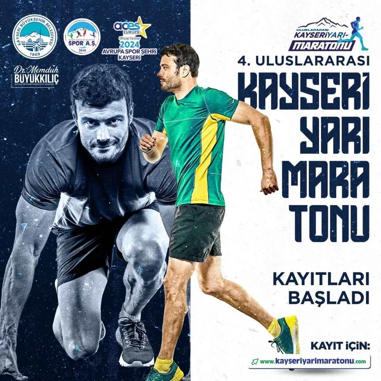 4. Uluslararası Kayseri Yarı Maratonu kayıtları başladı — haber görseli